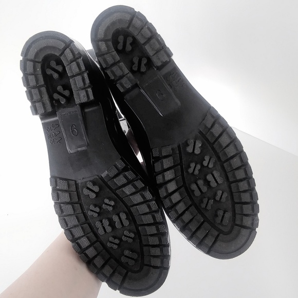 Nicole Miller Style Short Black Rain Boots Sz 9 - Picture 6 of 8